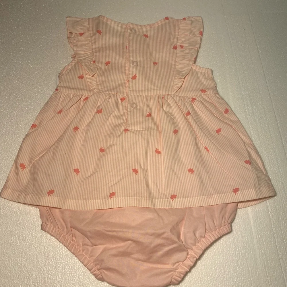 Carter's Pink Diaper Cover Ruffle Design
